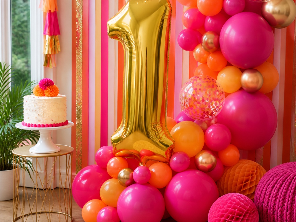 First-Birthday-Balloon-Decoration