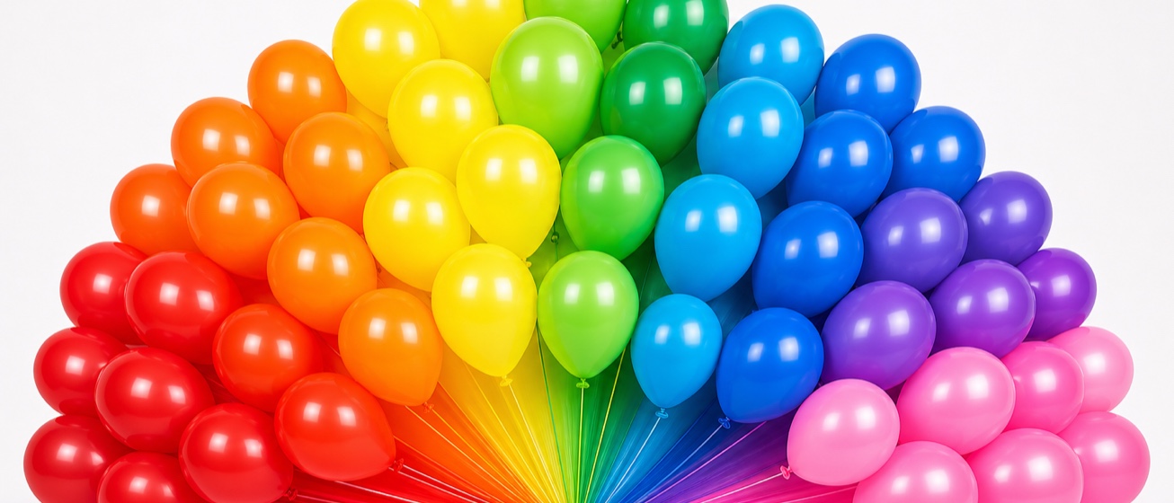 Various colors of balloons