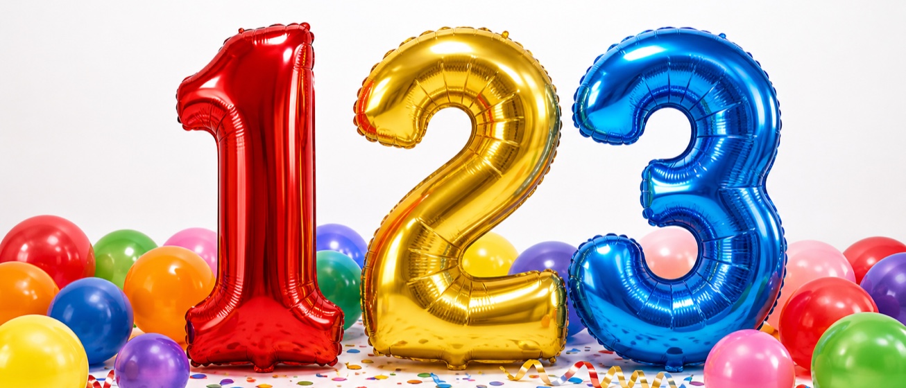 Number balloons